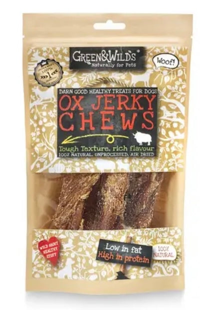 Green & Wilds Ox Jerky Chews 150g