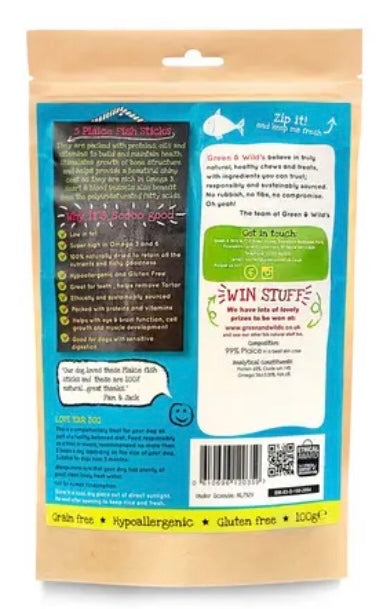 Green & Wilds Plaice Fish Sticks 100g