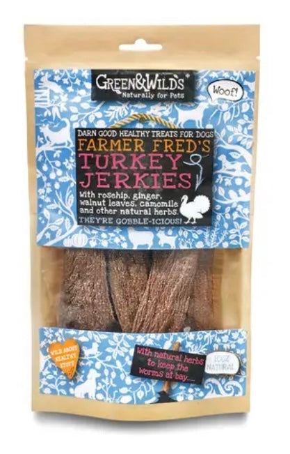 Green & Wilds Turkey Jerkies 100g