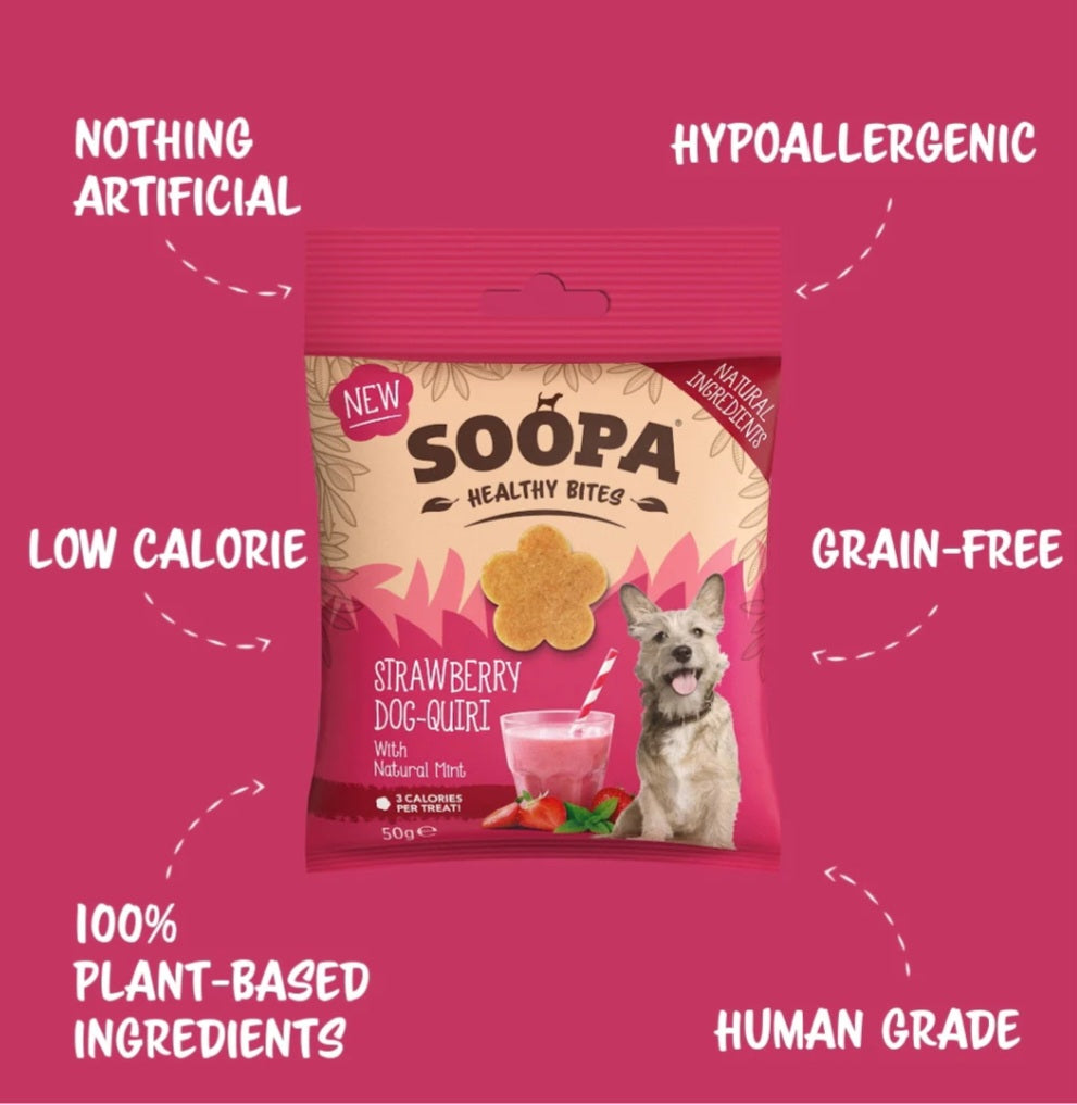 Soopa Strawberry Dog-Quiri healthy bites