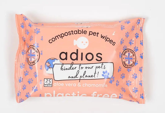 Adios Compostable Pet Wipes