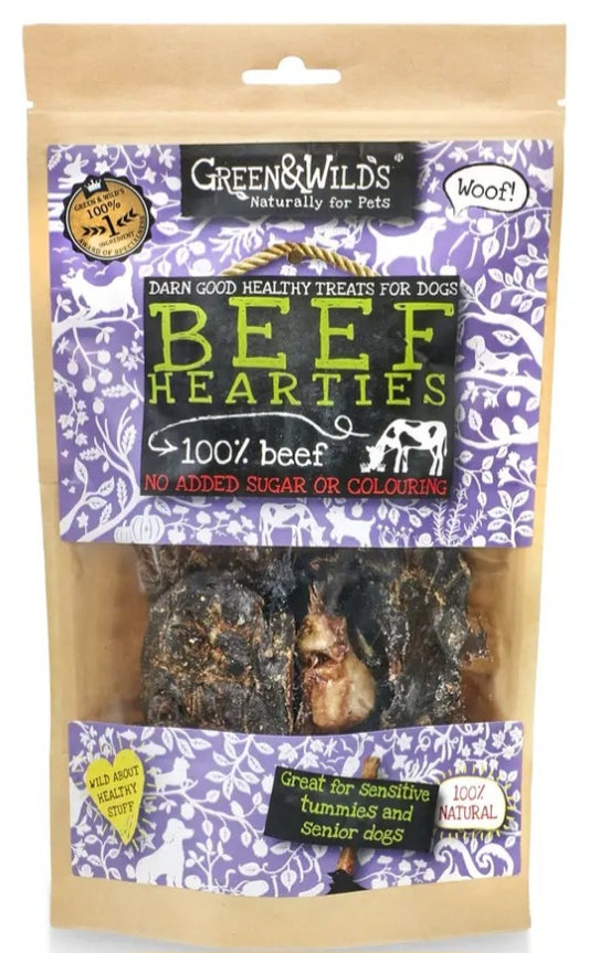 Green & Wilds.      Beef Hearties 140g