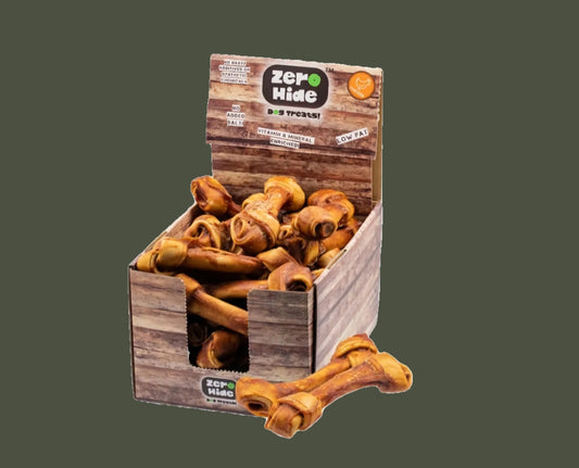 Zero Hide Peanut Butter & Chicken Knotted Bones(Large)