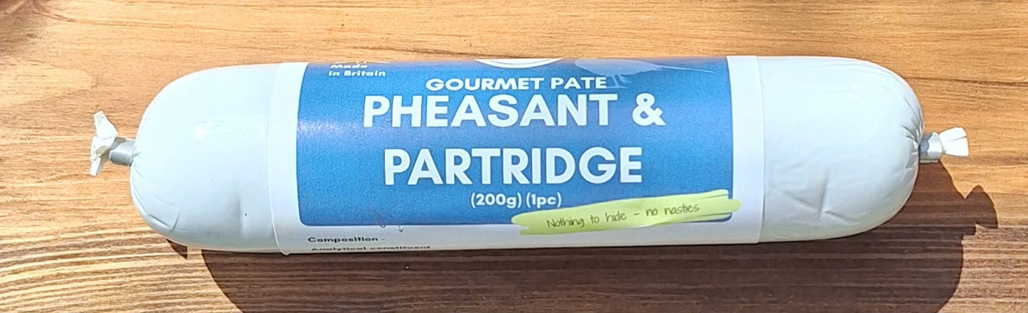 Gourmet Pure  Pheasant & Partridge  pate 200g